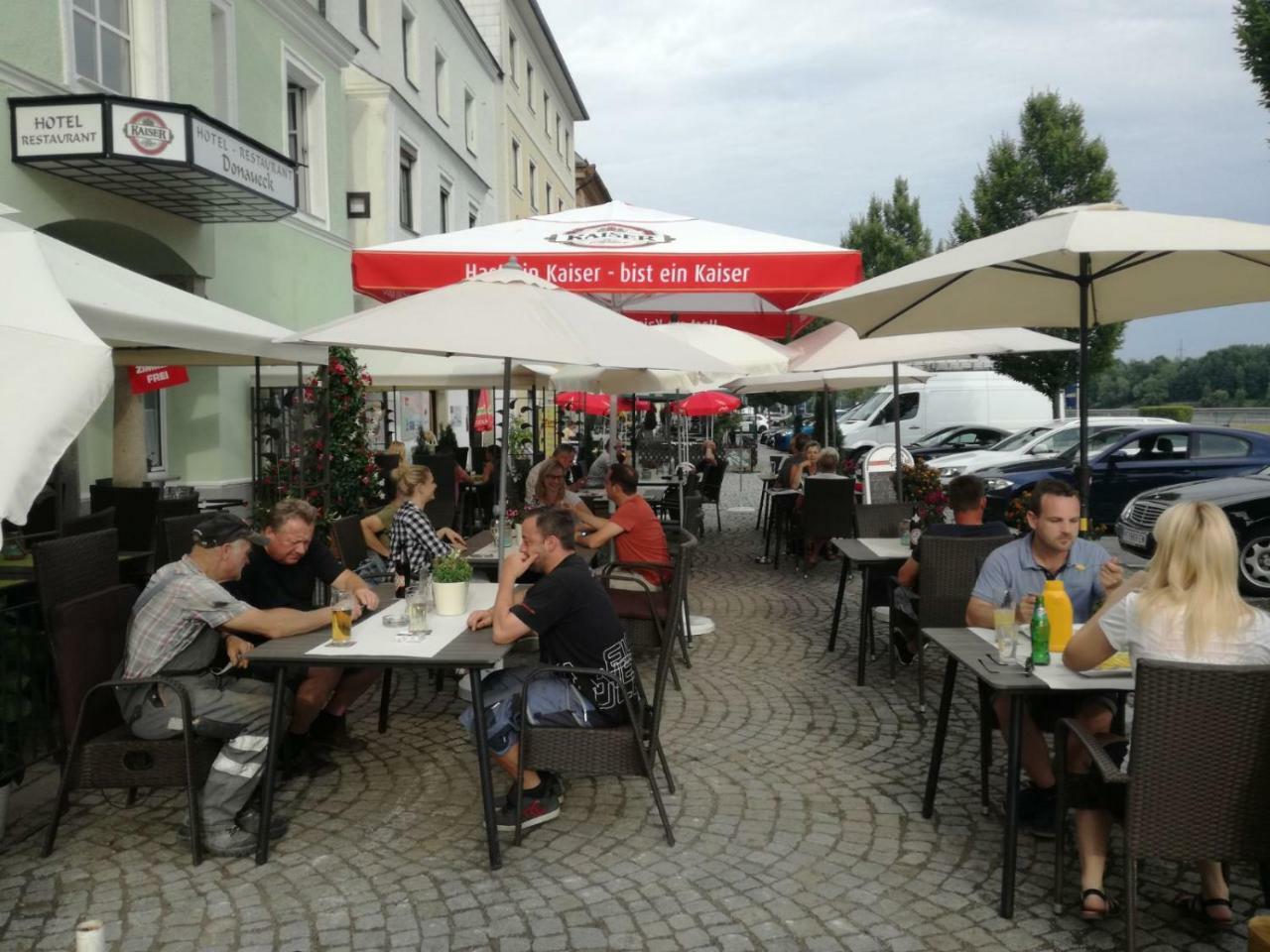 Hotel-Restaurant Zum Donaueck Mauthausen Exterior foto